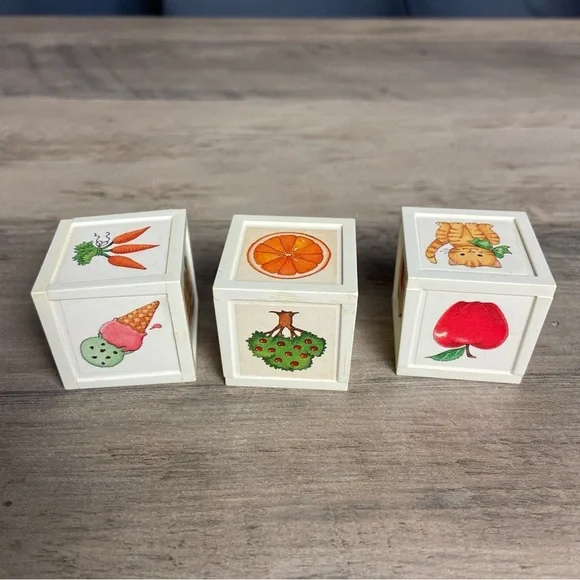 American Girl Bitty Baby Doll’s Block Set of 3. Each block is approx 1-1/4” - Picture 3 of 8